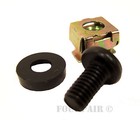 100 Pack Lot - M6 Rack Mount Cage Nuts  Screws    Washers - Square Clips Server