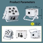 10pcs 6x18w Wedding Wireless Dmx Battery Uplight With Wifi Control Stage Light