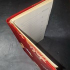 Vintage Chinese Red Silk Brocade Address Book Shanghai China Telephone Unused