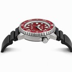 Citizen Men Quartz Diving Watch Red Dial Black Rubber Strap 200 Waterproof Date