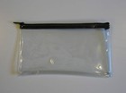 1 Clear Vinyl Zipper Wallet Bank Bag Money Jewelry Pouch Coin Currency Coupons