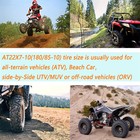 2pcs Atv Tires 4pr All Terrain 20x10-10 20x10x10 Atv Utv Trail Sand Mud Off-road