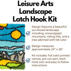 Leisure Arts Latch Hook Kit Landscape  24  X 36   Latch Hook Kit  Rug Kits  Rug