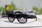 New Ray-ban Justin Rb4165 Matte Black  Gradient Grey 54mm Sunglasses