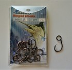 2x Strong Ringed Circle Hooks Black Nickel 6 Sizes 60 Fishing Hooks