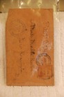 Rare Antique Hand Painted Tooled Leather Postcard