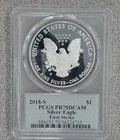 2018-s Proof 1 Oz   999 American Silver Eagle Pcgs Pr70dcam  735 