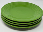 Set Of 4 Fiesta Shamrock Green 9  Luncheon Plates Hlc Retired Color Fiestaware