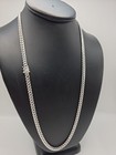 New 925 Sterling Silver Miami Cuban Link Chain Necklace 24  Inch  34 5 Grams  5m
