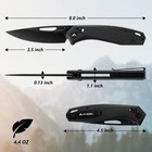 Folding Pocket Knife Pocket Clip Axis Lock 3 5  D2 Steel Blade G10 Handle