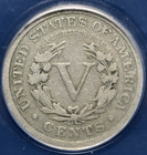 1885 Liberty Head V Nickel 5c Anacs Good 4 Details