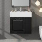 Wall-mounted Bathroom Vanity With Sink Adjustable Shelves Soft-close Mechanism