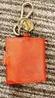 Prada Authentic Keychain Key Ring Key Chain Bag Charm Key Case Red Leather Rare