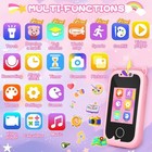 Kids Smart Phone Toys For Girls Ages 3-7 With Dual Camera - Toddler Phone Toy   