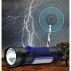 Azpen 8-in-1 Solar Flashlight  Am fm Weather Radio   Power Bank - New -
