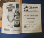 Vintage Judy Garland Performance Program And Souvenir Program