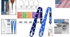 Stylish Blue   Royal Luggage Tag Holders 4pk With Lanyards - Perfect For Cruises
