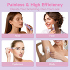 4-in-1 Nose Hair Trimmer For Women  Waterproof Facial Shaver Led