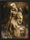 Athena Goddess Wall Art  3     Greek Mythology Warrior Goddess Print