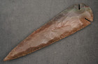 Dark Rainbow 6 1  Flint Spearhead Point Knife Blade Tool Arrowhead I-743