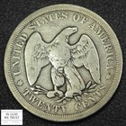 1875 S Silver Twenty Cent Piece 20c - Cleaned