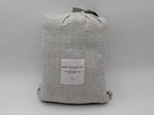 The Citizenry Stonewashed Linen Sheet Set - Full Graphite Thin Stripe