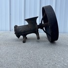 Vintage Enterprise No  22 Tinned Meat Grinder Chopper With Wheel