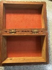 Antique Anglo-indian Deep Relief Carved Sandalwood Box   6x 5    Calcutta India