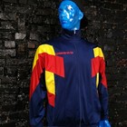 Umbro Vintage Sports Jacket With Zipped Multicolor Polyester Mens Size M 
