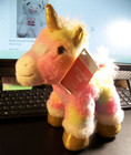 Unicorn Plush Rainbow 9  Stuffed Animal Mother s Day Gift For  nana  Pink Blue