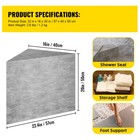 Board Shower Bench Triangular Ready To Tile Shower Corner Seat Waterproof