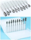 10pcs 1 8  Shank Carbide Burr Bits Compatible With Dremel Bits Metal Grinding   
