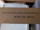 Wali Dual Lcd Monitor Fully Adjustable Desk Mount Stand 13-27  Monitors M002 Nob