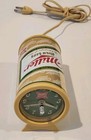 Vintage Miller High Life Table Top Desktop Clock Beer Can Shape  works 
