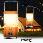 2x Portable Led Camping Lantern Light Usb Rechargeable Lamp 1000lm Super Bright