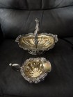 Antique 1846 Imperial Russian 84 Silver Creamer And Baske Gilted 510 G Not Scrap