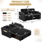 3 In 1 Convertible Pull-out Sofa Bed Sleeper Couch With Usb Ports   Phone Stand