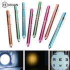1pcs Reusable Led Medical Penlight Flashlight With Pupil Gauge Pocket Clip Pen L
