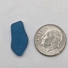 Genuine Beach Sea Glass Surf Tumbled Electric Turquoise Blue Frosted Rare Gs46