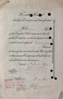 1890s Missouri  Kansas And Texas Railway Company Stock Certificate 10 Shares