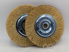 Wire Brush Bench Grinder Wheel 6 Inch Brass Wheel  5 8 -1 2  Arbor New Lot Of 25
