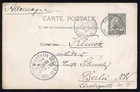 Tunisia Cover 1893 Pre-paid Post Card To Berlin Germany Z624