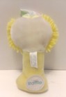 Vintage-eden 7  Clown Yellow Baby Rattle Stuffed Animal Plush Toy 