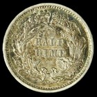 1860 O Seated Liberty Half Dime-better Date- Au Original Toning- Smh-2341