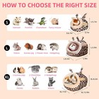 Guinea Pig Rat Bed And Hideout For Ferret Hedgehog Sleep And Hide  Hamster Sm   