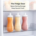 4 Pack 16oz Squeeze Sauce Bottles Food Grade Condiment Dispenser For Ketchup Bbq