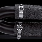 2 Vance   Hines Stainless Steel Logo Hose Clamps For Header Heat Wrap