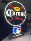      Corona Crown Los Angeles Mlb Baseball Motion Led Craft Beer Bar Sign Light