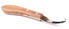 Classic Hoof Knife 7x2 75mm Stainless Steel Blade wooden Handle 8 5  Right Hand
