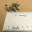 Vintage Miniature 1  Pig Piglet Pewter Metal Figurine 1014 Free Shipping